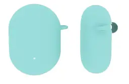 Чохол-накладка DK Silicone Candy Friendly з карабіном для Google Pixel Buds A (011407) (mint green) - мініатюра 2