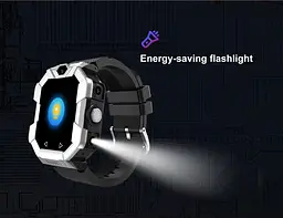 Дитячий смарт одинник-телефон Lemfo R87 з GPS трекером, сім картою, відеодзвінком, прослуховуванням та кнопкою SOS Чорний - мініатюра 17