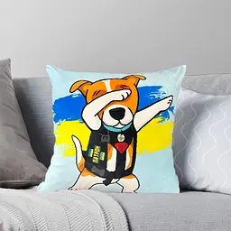Подушка 3D "Пес Патрон" 2682_E 12656 50х50 см блакитний - мініатюра 2