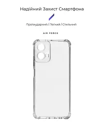 Чохол ArmorStandart Air Force для Motorola G34 5G Camera cover Clear - мініатюра 2