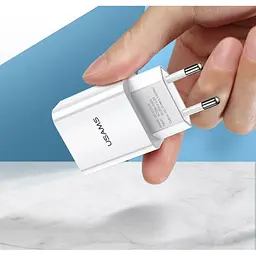 Мережевий зарядний пристрій Usams T18 10W White (US-CC075) [47557] - мініатюра 4