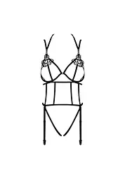 Боді Obsessive Badossa L/XL чорний - мініатюра 5