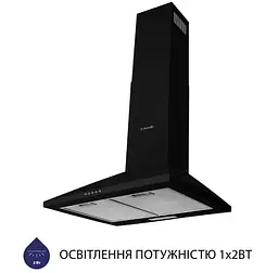 Витяжка Minola HK 5614 BL 1000 LED (купольна) - мініатюра 3