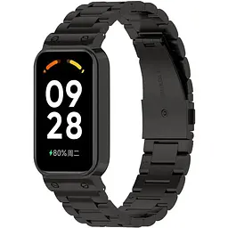 Ремінець-бампер DK для Xiaomi Redmi Smart Band 2 Metal Fitlink Steel Watch Band (017613) (black) - мініатюра 4