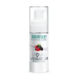 Лубрикант Amoreane Med Liquid Vibrator Berries 30 мл з ефектом вібрації для яскравих відчуттів