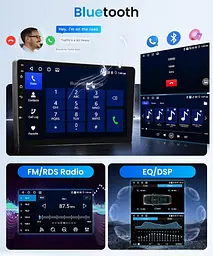 Автомагнітола Rimoody Android 4/64GB 10.1" для Peugeot 208/2008 - мініатюра 6