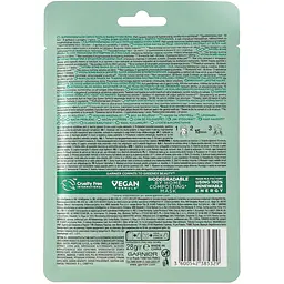Тканевая маска Garnier Skin Naturals Аква-Бомба для нормальной и комбинированной кожи лица 28 г - мініатюра 2