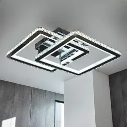 Люстра світлодіодна з кришталем 160 W на 20 кв.м.