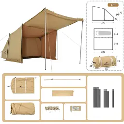 Намет Naturehike CNK2450WS026 1 Brown - мініатюра 3
