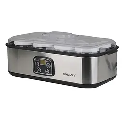 Йогуртниця SOKANY SK-2303 25 Вт 1,4 л Sokany SK2303SS - мініатюра 2