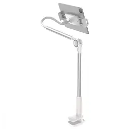 Тримач настільний для ґаджетів Baseus Otaku Life Rotary Adjustment Lazy Holder Pro for Phone Ipad LUZQ000012 Silver - мініатюра 3