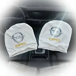 Чохли для підголівників Універсальні Opel Кольоровий логотип 2 шт