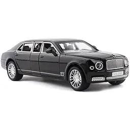 Металева машинка Bentley Mulsanne 1:24 AutoExpert — інерційна модель зі світловими та звуковими ефектами, відкриваються двері