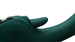 Вібратор-кролик Zalo Ares Turquoise Green зі смарт-управлінням - мініатюра 8