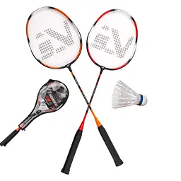Набір для бадмінтону SportVida Pro 2 шт ракетки + волан (SV-SE0002) - мініатюра 1