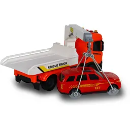 Автомодель TechnoDrive Big Truck Евакуатор Scania з машиною (6408KS) - мініатюра 3