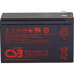 Акумулятор CSB AGM 12V [12V/7.2Ah/86.4Wh] [UPS123607] [112309] - мініатюра 2
