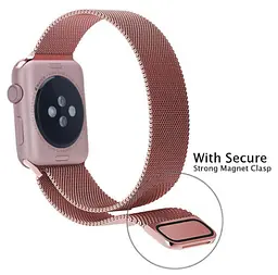 Міланський сітчастий ремінець Primo для Apple Watch 42 мм, 44 мм, 45 мм Rose Gold - мініатюра 2