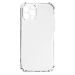 Прозрачный чехол для Apple iPhone 12 Pro с защитой камеры и усиленными бортами, тонкий, силиконовый, бесцветный, ударопрочный, противоударный бампер с закрытой камерой, ArmorStandart (ARM63363)