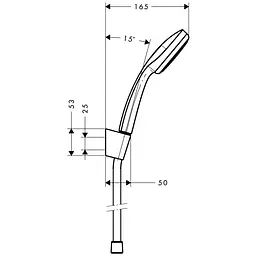 Душовий гарнітур Hansgrohe Croma 100 27575000, Хром - мініатюра 2