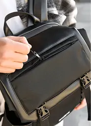 Чоловічий рюкзак Sambag Aura чорний 39 х 29 х 13 см (24551301m) - мініатюра 4