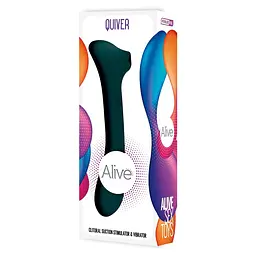 Вакуумний стимулятор клітора з вібрацією Alive New Midnight Quiver зелений - мініатюра 9