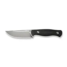 Ніж фіксований туристичний Weknife Notchline, (8.7 см) CPM S35VN /Carbon Fiber чорний з чохлом - мініатюра 2