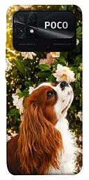 TPU чохол Demsky Flower spaniel для Xiaomi Poco C40