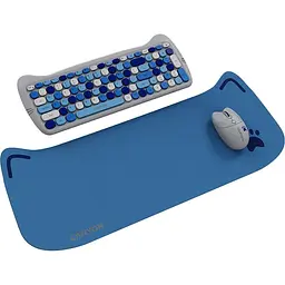 Комплект (Клавіатура та Миша) CANYON HSET-W6 EN Kitty Edition AAA+АА Wireless Blue - мініатюра 2