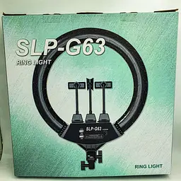 Кільцева LED лампа 55см 55W на 3 утримувачі для телефону 3 режими світіння сумка пульт Ring Light SLP-G63 - мініатюра 11