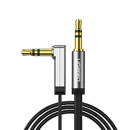 Аудіо-кабель кутовий Ugreen AV119 3.5mm Male to 3.5mm Male оплетення нейлонове 3 метри чорний (UGR-10728)