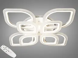 LED люстра стельова з диммерным пультом і підсвічуванням Diasha A8073/4+4WH LED RGB dimmer