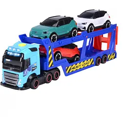 Автотранспортер Dickie Toys з 3 машинками зі світловим та звуковим ефектом 40 см (3747017)