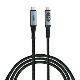 Дата кабель USB-C to USB-C 1.2m with display 100W black Verbatim (31848)