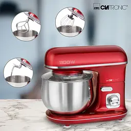 Кухонний комбайн - тістоміс Clatronic KM 3712 Red 5 л - мініатюра 4
