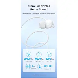 Навушники Vention Echo Lite 3.5mm In-Ear Wired White (GBAWAV) - мініатюра 9