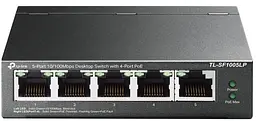 Комутатор TL-SF1005LP 5x1FE (4xPoE), 41Вт, Некерований TP-Link teh0018151 - мініатюра 2