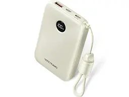 Зовнішній акумулятор (Power Bank) Vention 10000mAh 22.5W Beige (FKAN0-C)