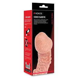 Насадка на член Kokos Cock Sleeve CS 007, S - мініатюра 9