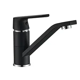Змішувач для умивальника Globus Lux Laguna GLA-0203MQ-10-BB Чорний матовий - мініатюра 2