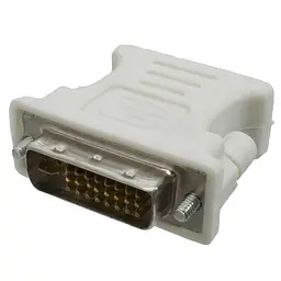 Перехідник DVI-I (M) - VGA (F), Patron, білий (PN-DVI-VGA-F)