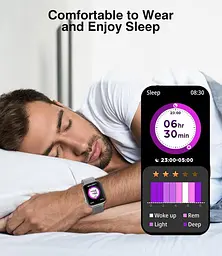 Розумний годинник EarlySincere для жінок з Bluetooth, відповіддю на дзвінок/набором, 1,9-дюймовий HD з повним сенсорним екраном - мініатюра 3