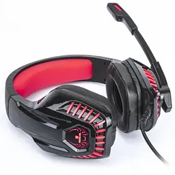 Ігрова гарнітура Real-EL GDX-7650 Black-Red (GDX-7650 Black-Red) - мініатюра 2