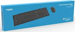 Комплект (клавіатура, миша) бездротовий Rapoo 8210M Wireless Чорний - мініатюра 4