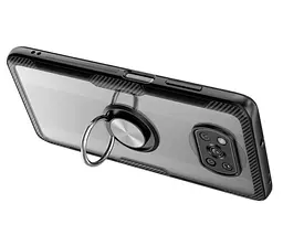 Чохол-бампер Primolux Ring Magnetic Stand для смартфона Xiaomi Poco X3 NFC Black - мініатюра 4