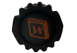 Масажний ролик EasyFit Solid Roller v.1.1s 33 см чорний (EF-2050-Bk) - мініатюра 3