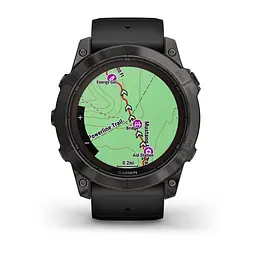 Смарт-годинник Garmin Fenix 7X Pro Sapphire Solar Edition Carbon Gray DLC Titanium with Black Band [010-02778-10] [86520] - мініатюра 4