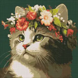 Алмазна мозаїка Весняний вінок ©art_selena_ua AMO7665 40х40 см Ідейка