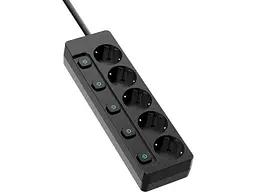 Мережевий фільтр-подовжувач ColorWay 2 м Black (CW-PSEA52SBK) - мініатюра 2