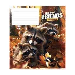 Зошит Школярик The best friends 12 аркушів клітинка (012-3434K), в асортименті - мініатюра 2